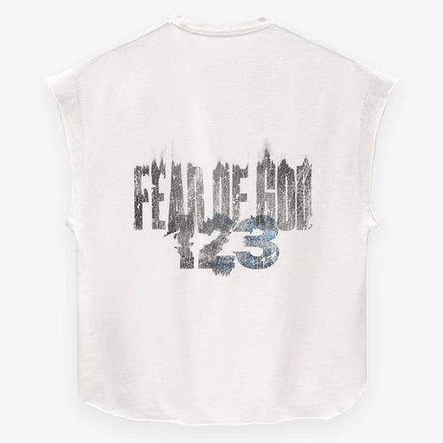 FEAR OF GOD ×RRR123 INRI Cut Off Tee